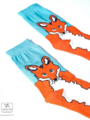 جوراب ساق بلند طرح روباه