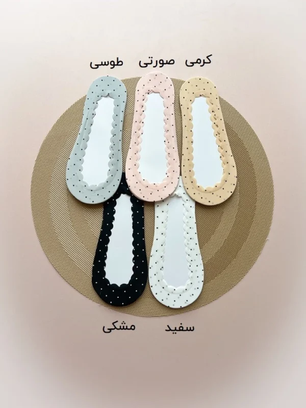 جوراب زنانه کالج لیزری خال خال