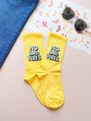 جوراب ساق بلند NO BAD VIBES 52 جوراب ساق بلند NO BAD VIBES