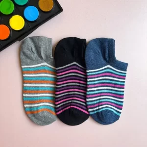 جوراب زیرقوزکی راه راه زنانه