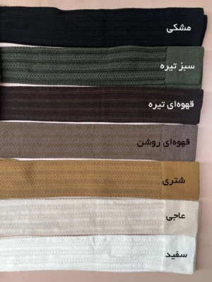 جوراب ساق بلند بالا زانو زنانه طرح گندمی برجسته