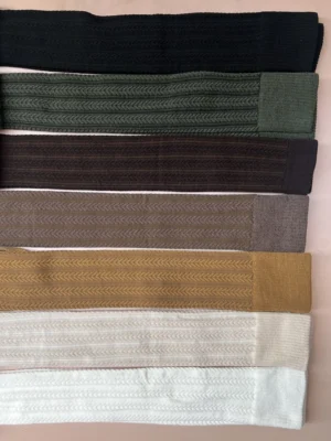 جوراب ساق بلند بالا زانو زنانه طرح گندمی برجسته