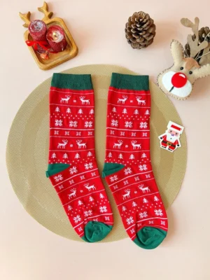 جوراب ساق بلند کریسمسی