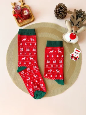 جوراب ساق بلند کریسمسی