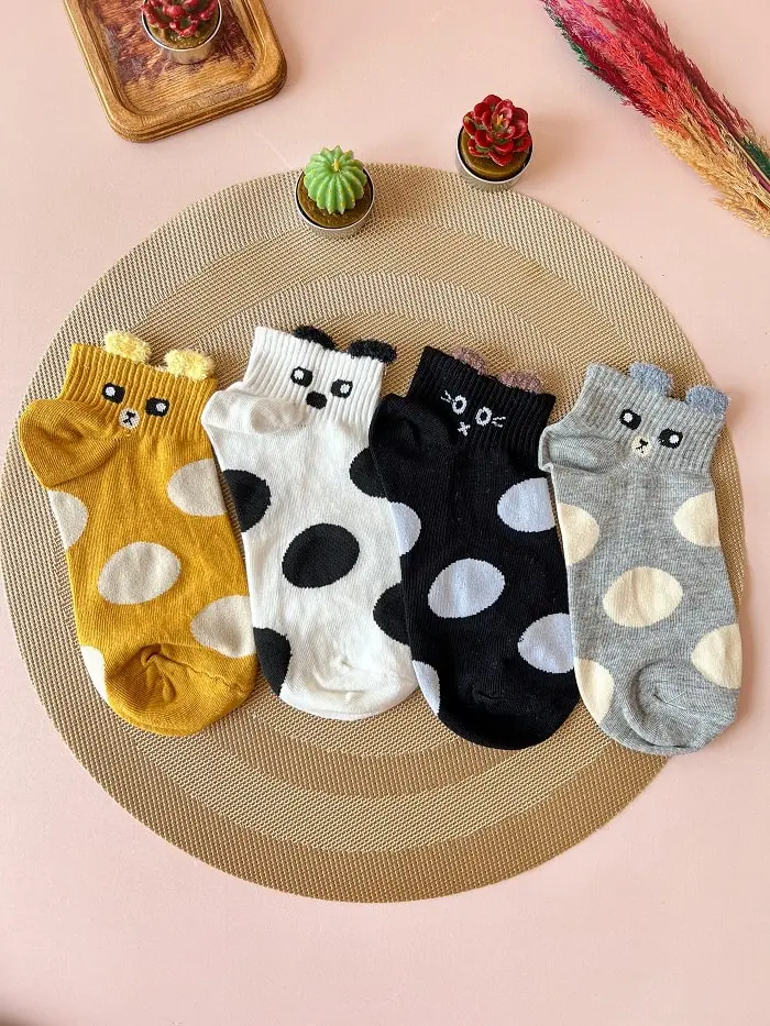 جوراب مچی خرسی گوش دار