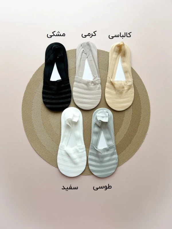 جوراب زنانه کالج طرح راه راه