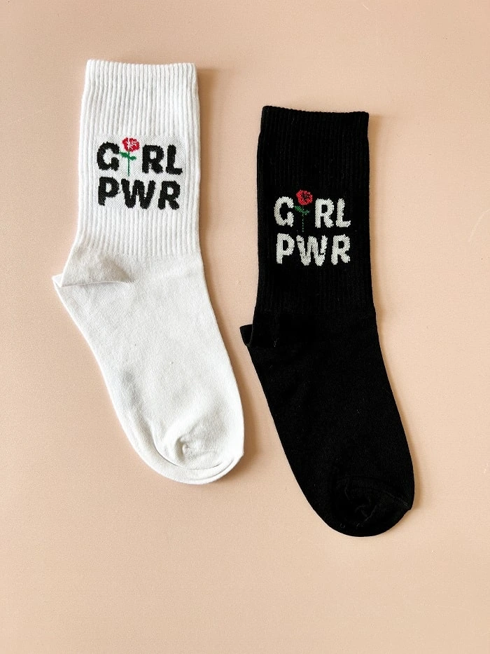 جوراب ساق بلند اسپرت GIRL POWER