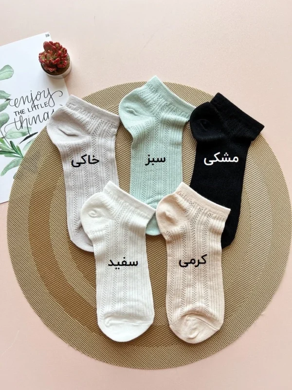 جوراب مچی زنانه شیشه ای زنجیری