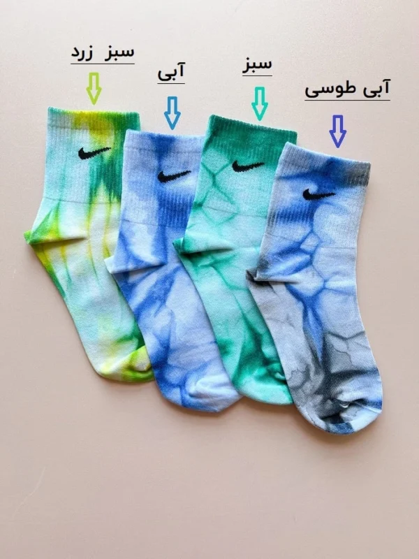 جوراب نیم ساق زنانه آبرنگی نایکی