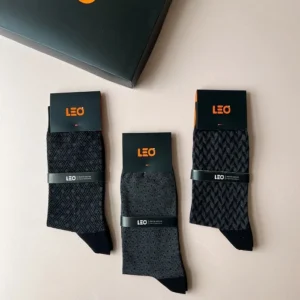 پک جوراب ساق بلند مردانه LEO کد 110