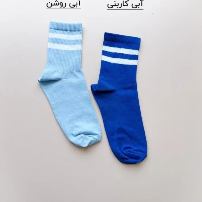 جوراب نیم ساق اسپرت مدل دو خط یونیسکس