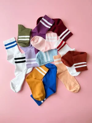 جوراب نیم ساق اسپرت دو خط یونیسکس