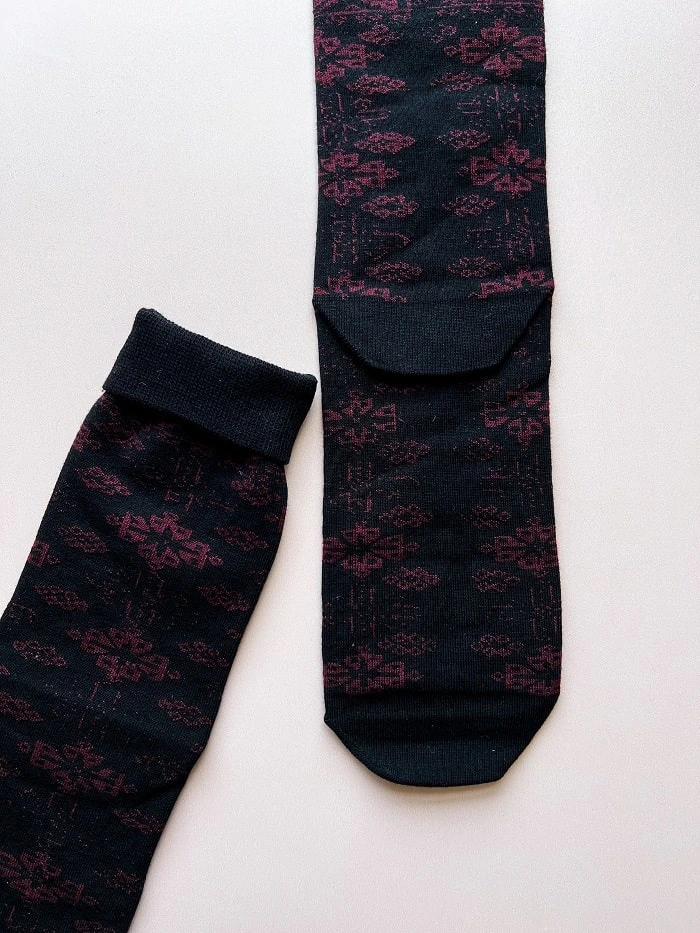 جوراب ساق بلند مردانه طرح نقشینه