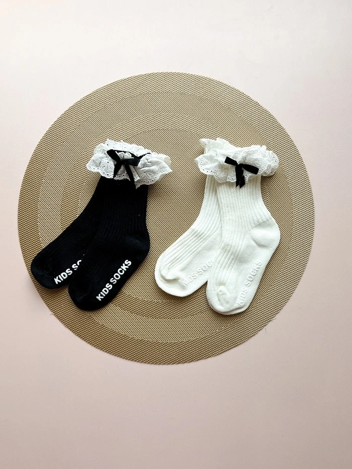 جوراب ساق بلند بچگانه دخترانه کبریتی