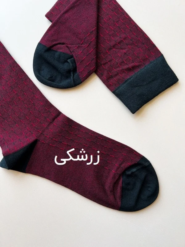 خرید جوراب ساق بلند مردانه کلاسیک طرحدار