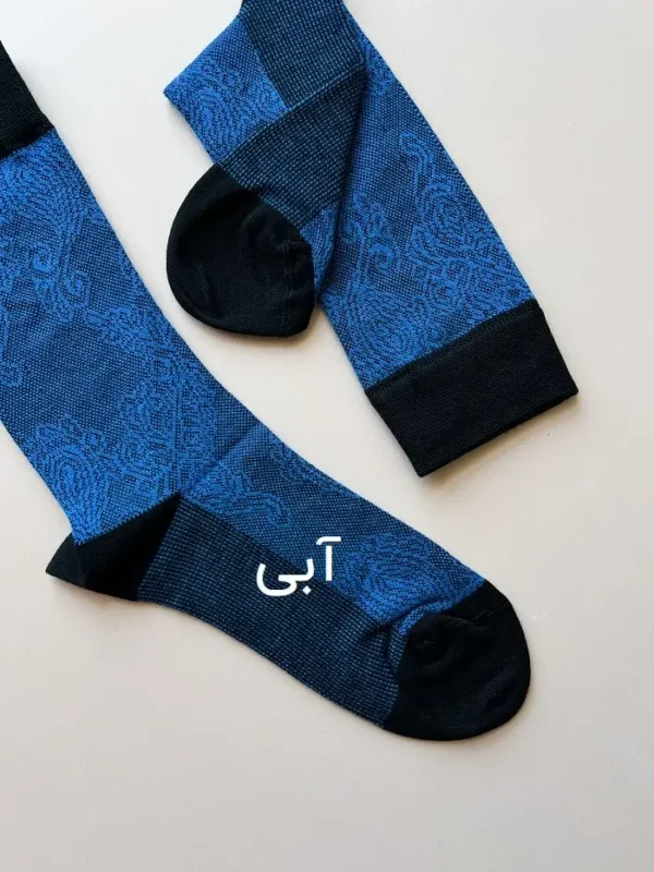 جوراب ساق بلند مردانه طرح بته جقه - Image 4