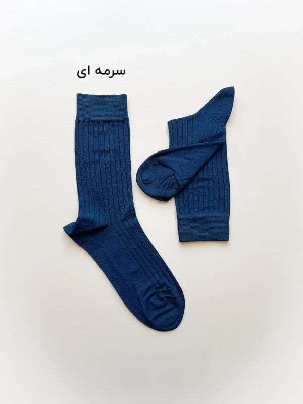 جوراب ساق بلند مردانه طرح خطی