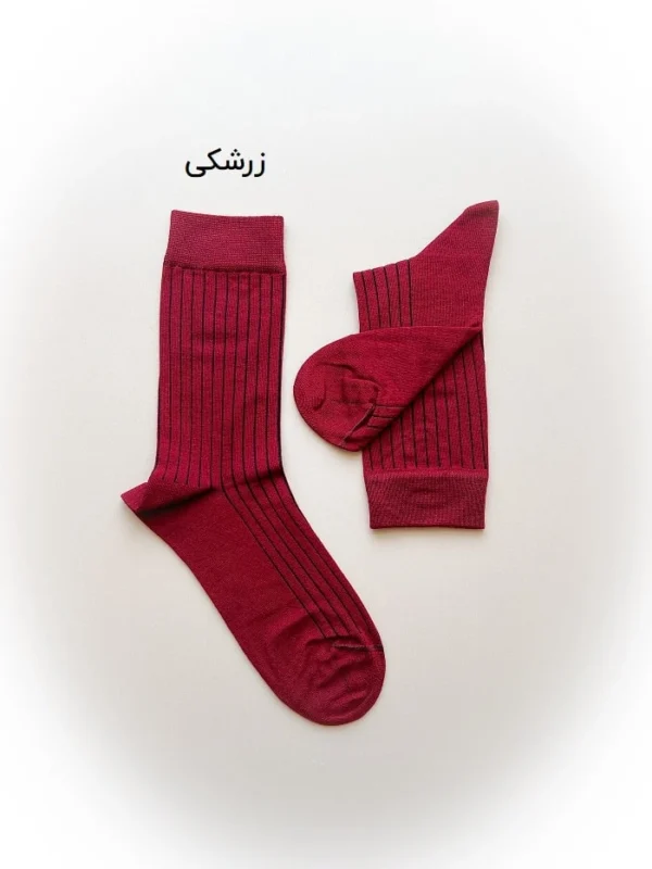جوراب ساق بلند مردانه طرح خطی