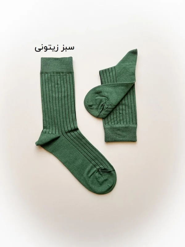 جوراب ساق بلند مردانه طرح خطی