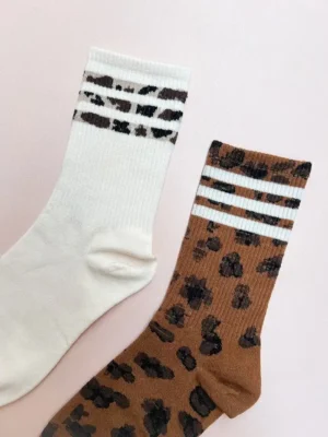 پک جوراب ساق بلند زنانه ست پلنگی 2