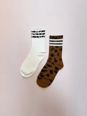 پک جوراب ساق بلند زنانه ست پلنگی 2