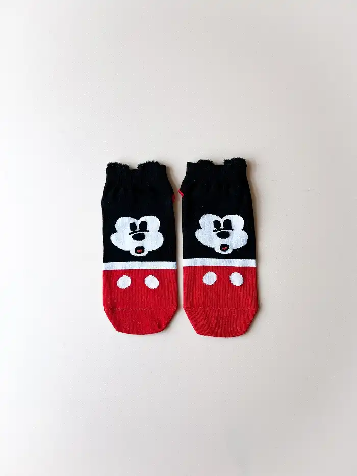 جوراب مچی زنانه میکی موس گوشدار