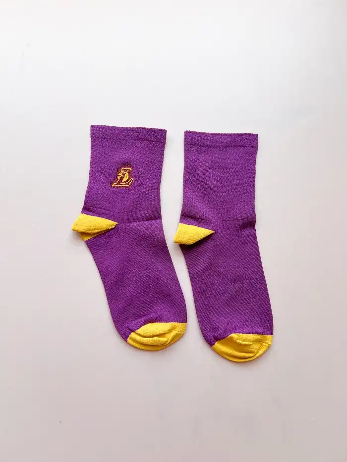 جوراب نیم ساق یونیسکس اسپرت لیکرز گلدوزی