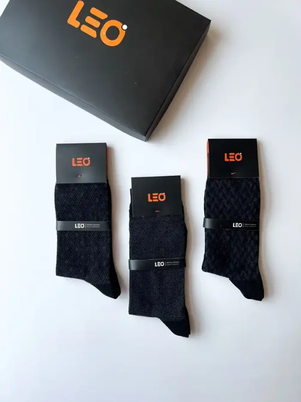 جوراب ساق بلند مردانه LEO کد 114
