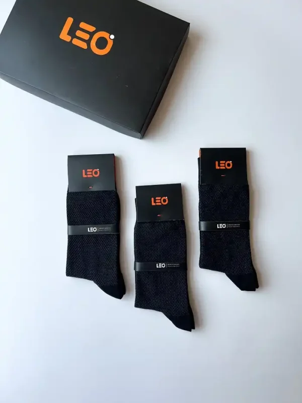 جوراب ساق بلند مردانه LEO کد 114