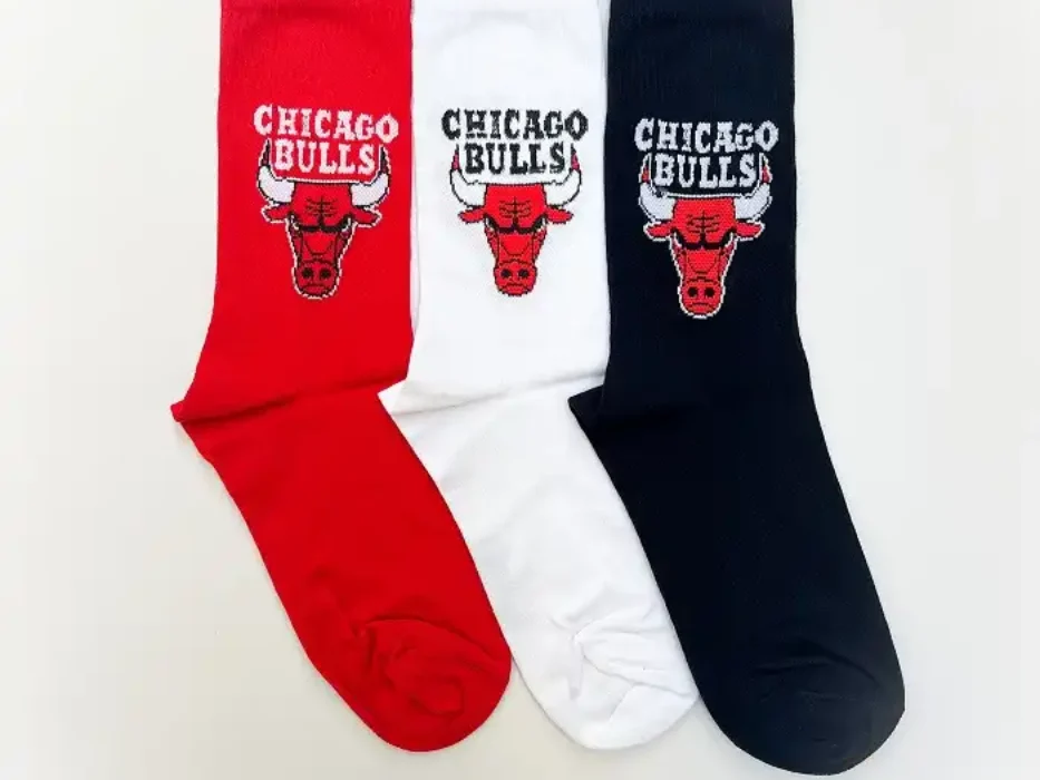 جوراب ساق بلند طرح شیکاگو بولز CHICAGO BULLS یونیسکس