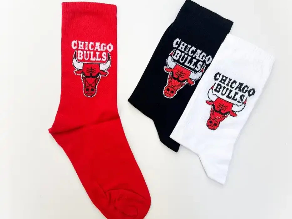جوراب ساق بلند طرح شیکاگو بولز CHICAGO BULLS یونیسکس