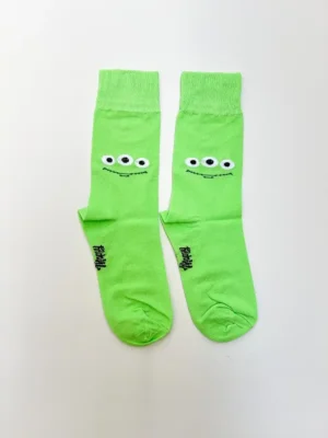 جوراب ساق بلند کارتونی Little Green Men یونیسکس