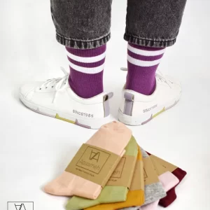 جوراب نیم ساق اسپرت دو خط یونیسکس 24 جوراب نیم ساق اسپرت دو خط یونیسکس