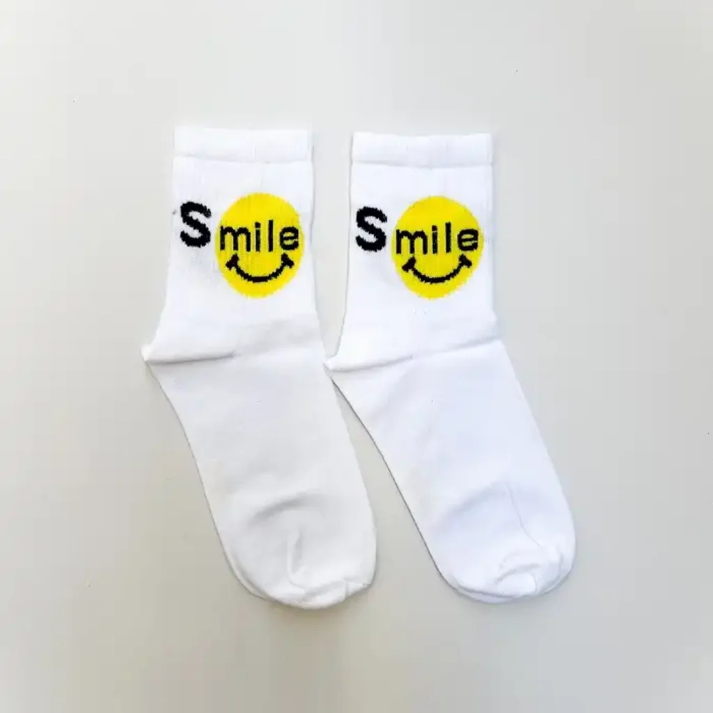 جوراب نیم ساق طرح اسمایل Smile یونیسکس