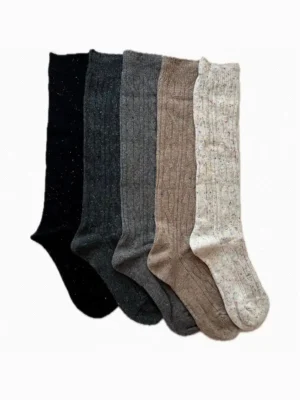 جوراب زیر زانو زنانه بافت ایپک دار مدل Alpaca Thermo 14 جوراب زیر زانو زنانه بافت ایپک دار
