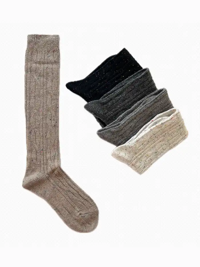 جوراب زیر زانو زنانه بافت ایپک دار مدل Alpaca Thermo 2 جوراب زیر زانو زنانه بافت ایپک دار مدل Alpaca Thermo - Image 2