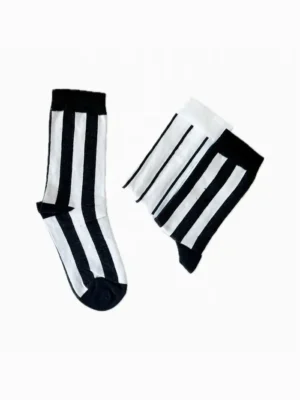 جوراب ساق بلند طرح Zebra یونیسکس