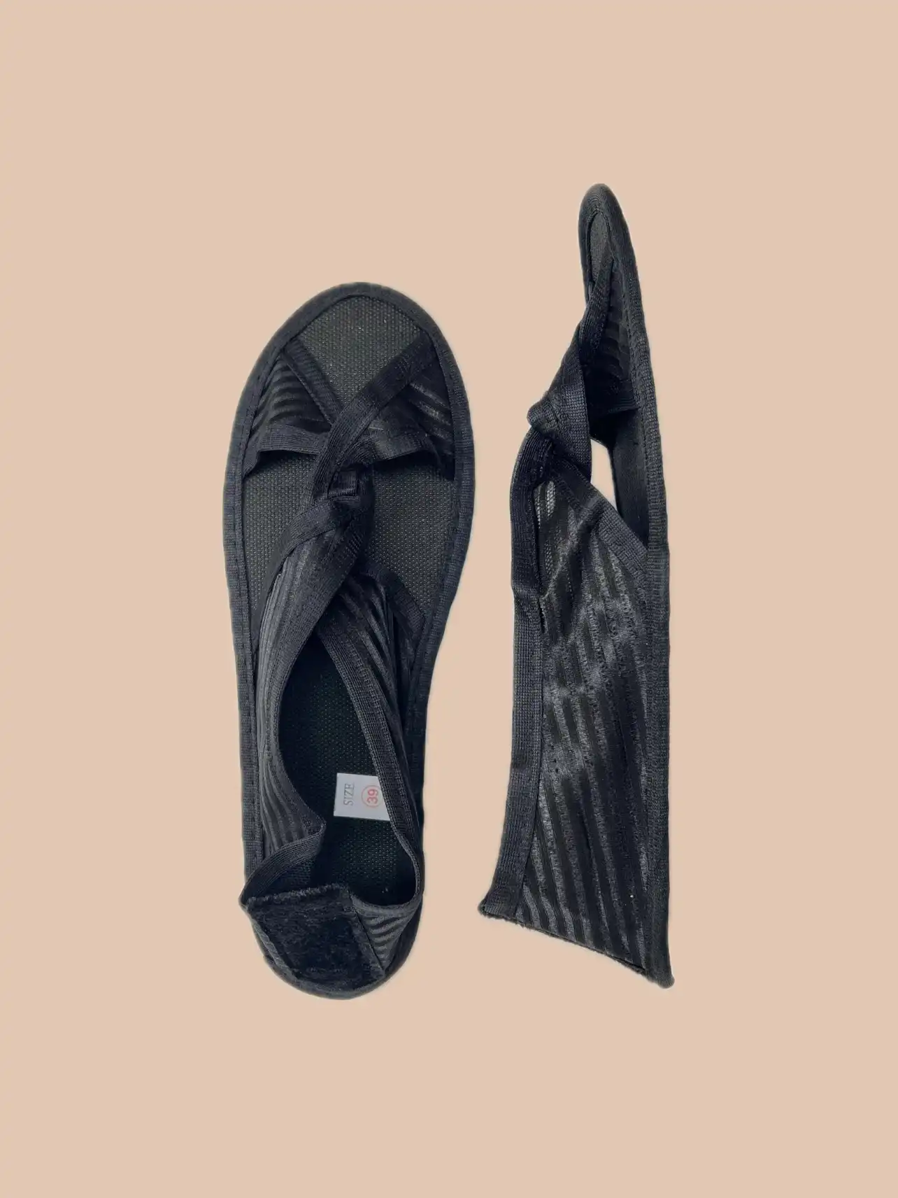 پاپوش زنانه گره ای مدل راه راه ساده