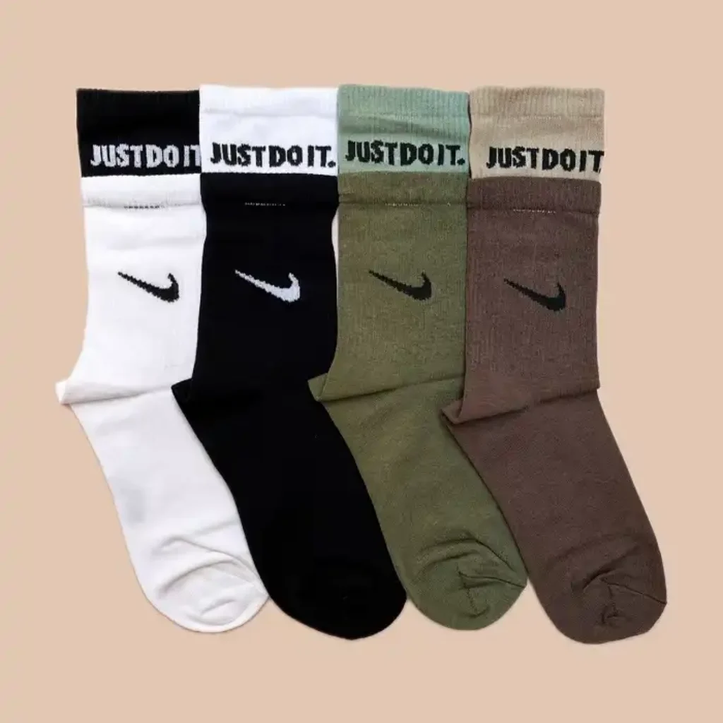 جوراب ساق بلند اسپرت دو کش طرح نایک یونیسکس