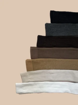 جوراب ساق بلند بالا زانو زنانه طرح کبریتی برجسته