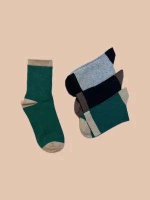 جوراب ساق‌ بلند ترکیب‌ رنگی کلاسیک یونیسکس