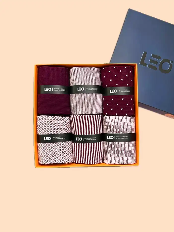 پک جوراب ساق بلند زنانه کلاسیک طرح دار LEO کد 516 1 پک جوراب ساق بلند زنانه کلاسیک طرح دار LEO کد 516