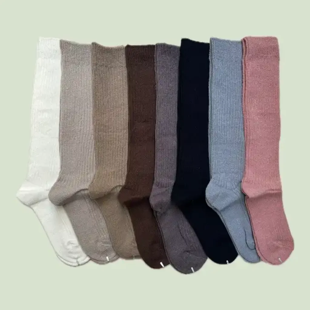 جوراب زیر زانو زنانه بافت کبریتی