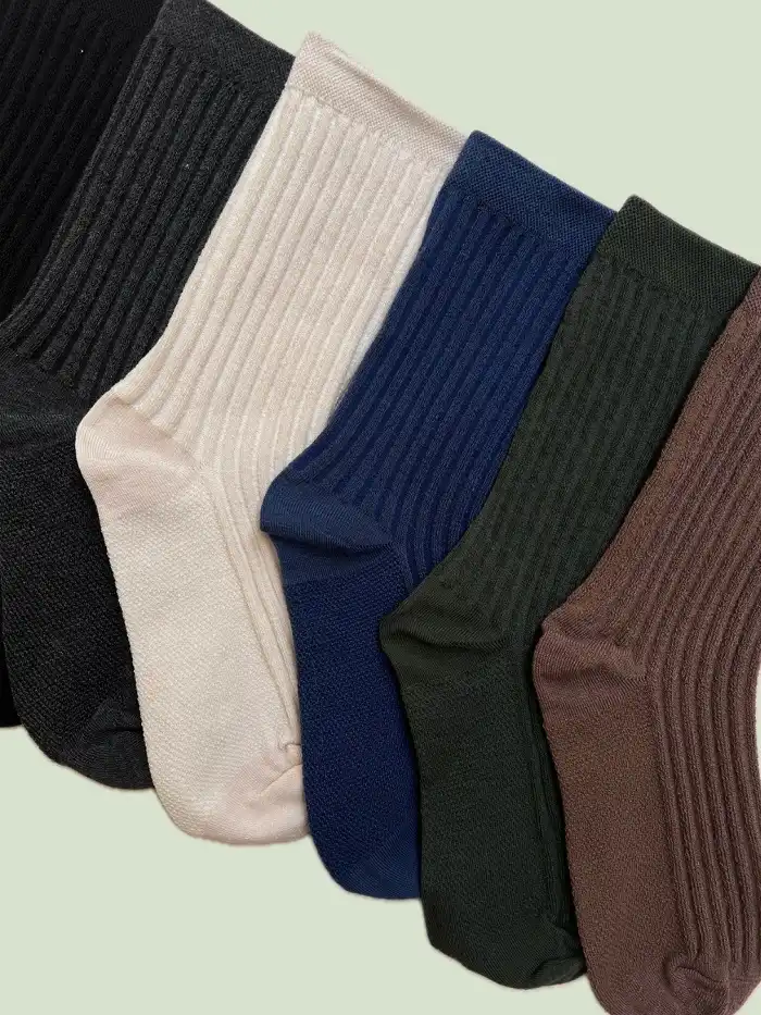 پک جوراب ساق بلند زنانه مدل کبریتی 3 پک جوراب ساق بلند زنانه مدل کبریتی