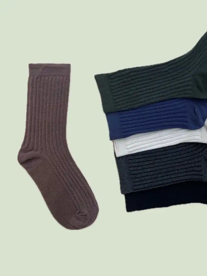 پک جوراب ساق بلند زنانه مدل کبریتی 2 پک جوراب ساق بلند زنانه مدل کبریتی