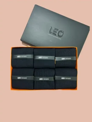 پک جوراب ساق بلند مردانه کلاسیک LEO کد 120