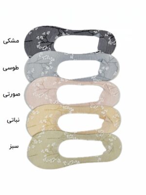 جوراب کالج زنانه طرح دار شکوفه بهاری