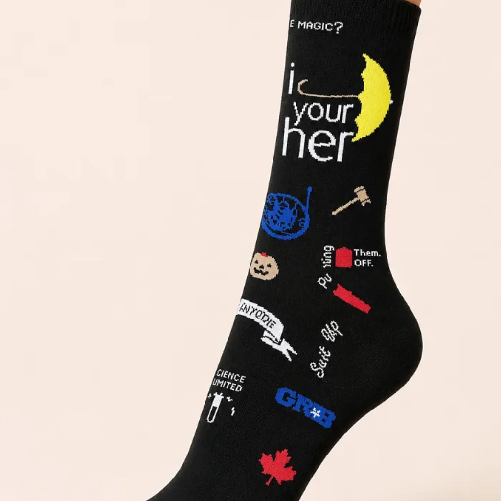 جوراب ساق بلند طرح HIMYM