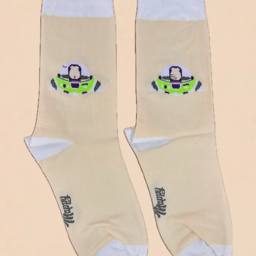 جوراب ساق بلند طرح باز لایت‌یر Buzz Lightyear