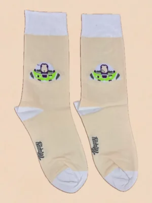 جوراب ساق بلند طرح باز لایت‌یر Buzz Lightyear